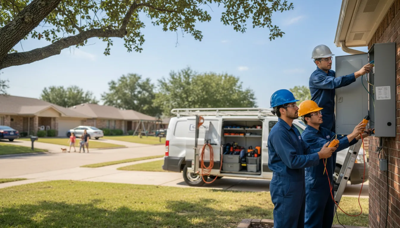 Certified electrician providing emergency electrical services in Luxemburg, IA